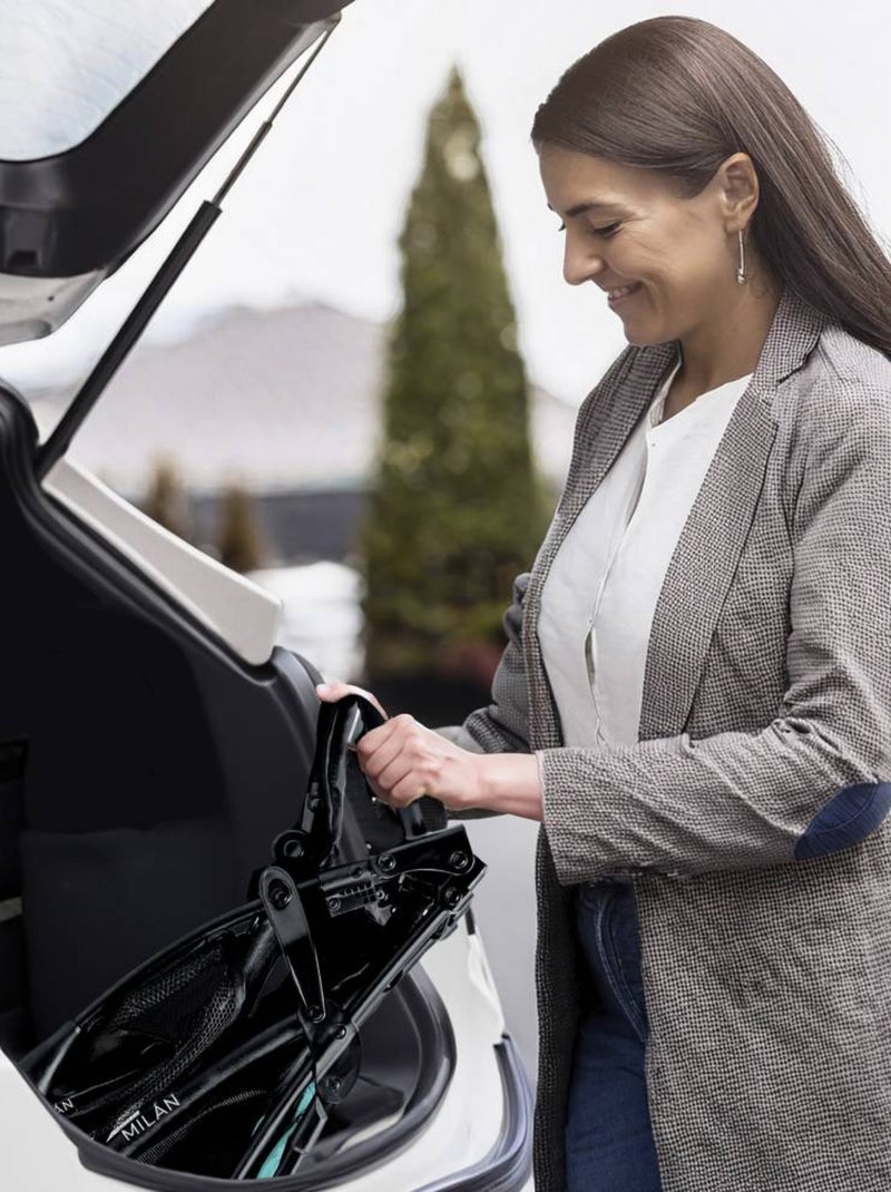 Poussette Milan Noir Vert - Kiabi