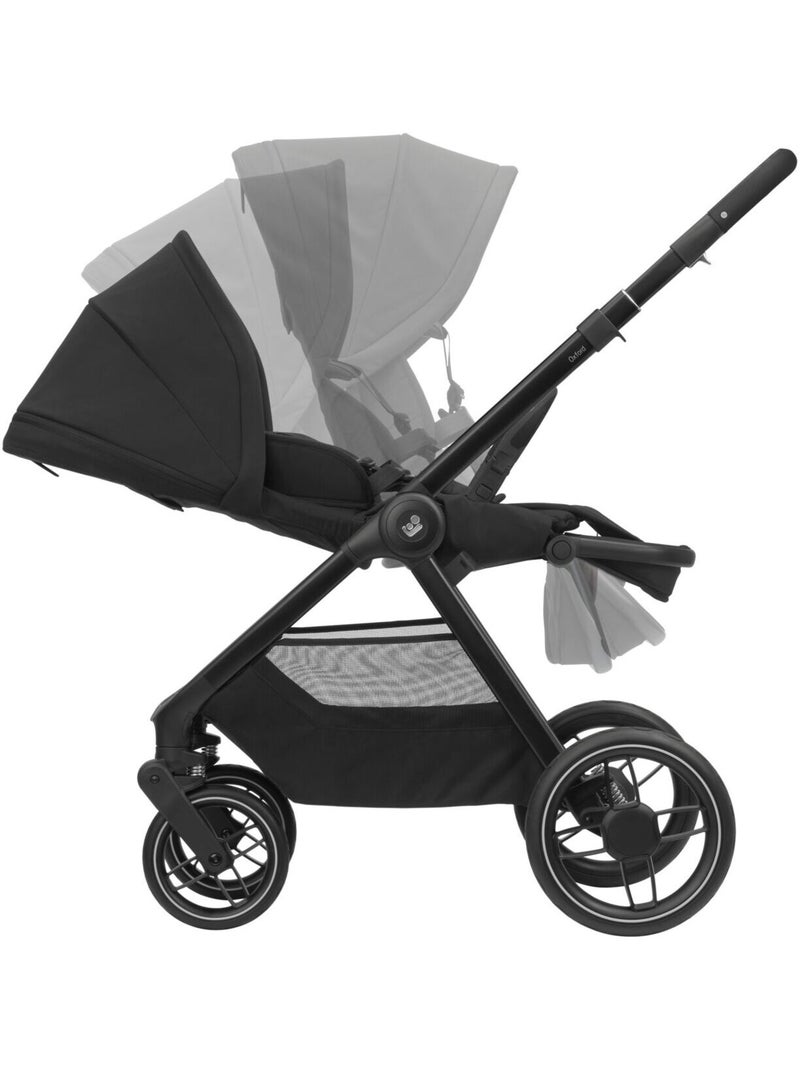 Poussette naissance Oxford avec nacelle Sense Noir Noir - Kiabi