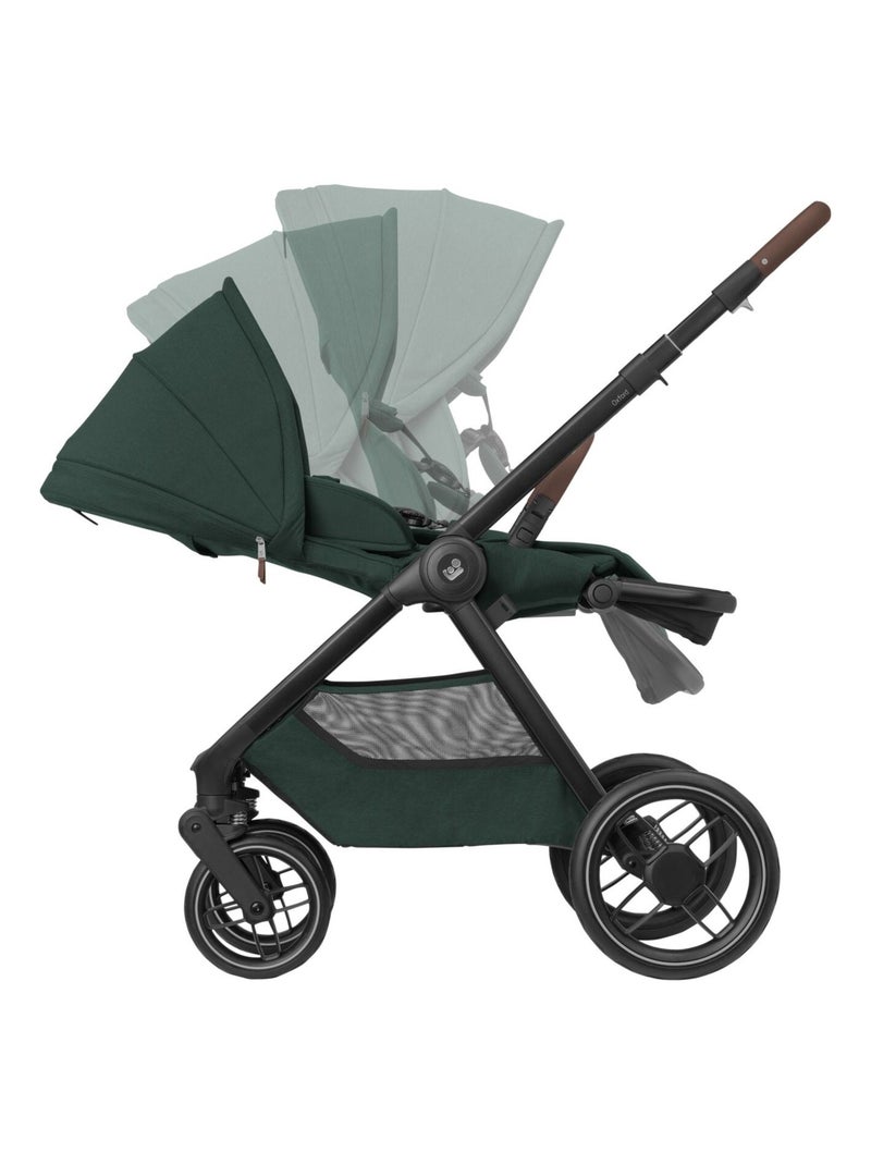 Poussette naissance Oxford avec nacelle Sense Vert foncé - Kiabi