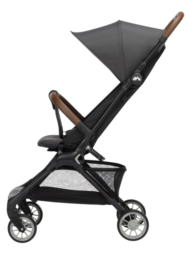 Poussette naissance ultra compacte Zephir, compatible cabine Gris foncé - Kiabi