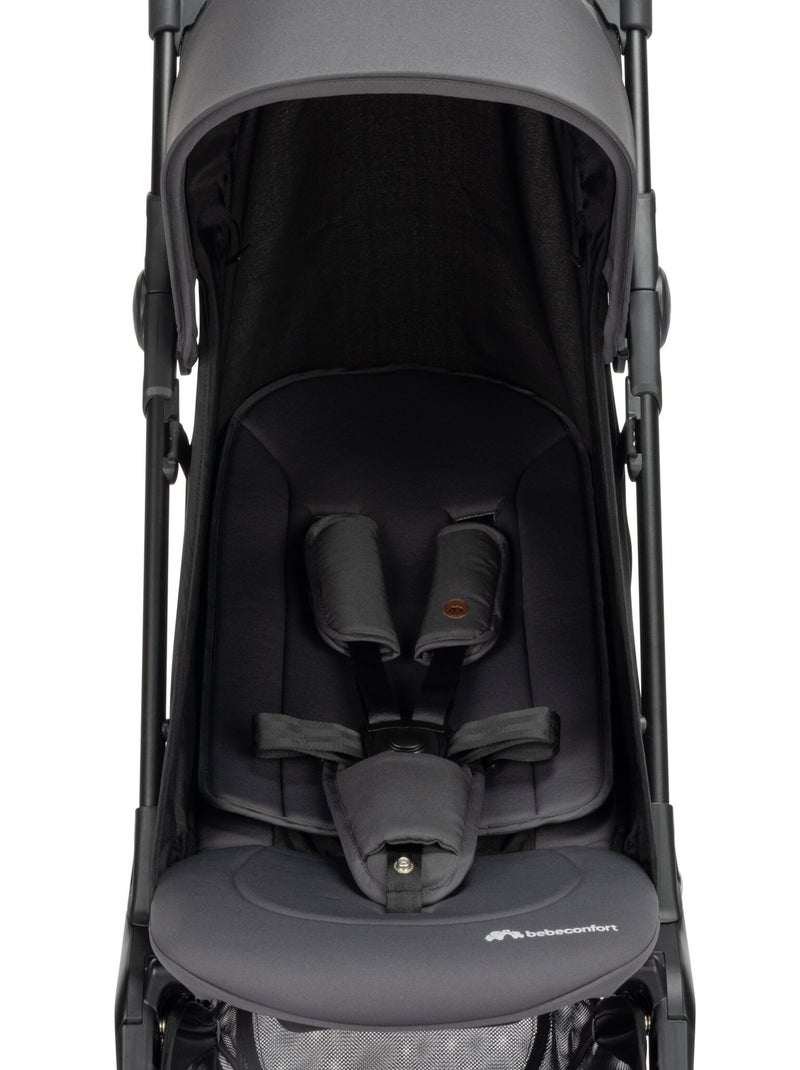 Poussette naissance ultra compacte Zephir, compatible cabine Gris foncé - Kiabi