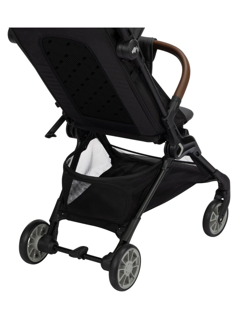 Poussette naissance ultra compacte Zephir, compatible cabine Gris foncé - Kiabi