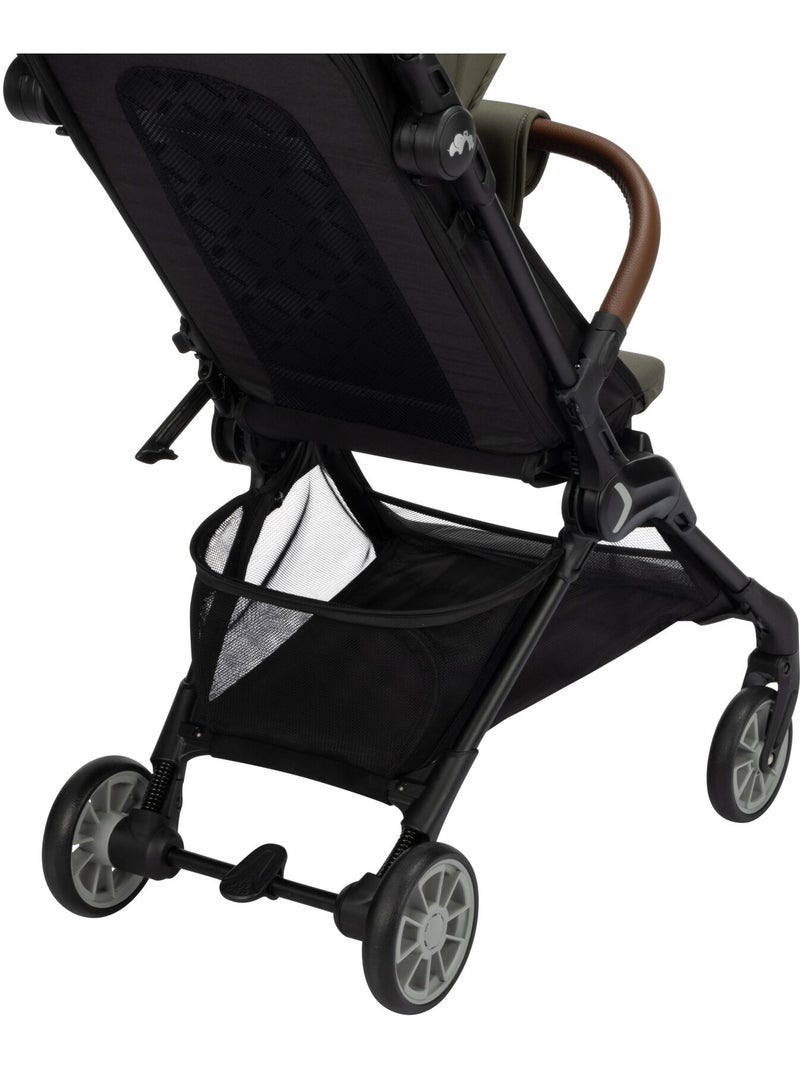 Poussette naissance ultra compacte zephir, compatible cabine Vert foncé - Kiabi
