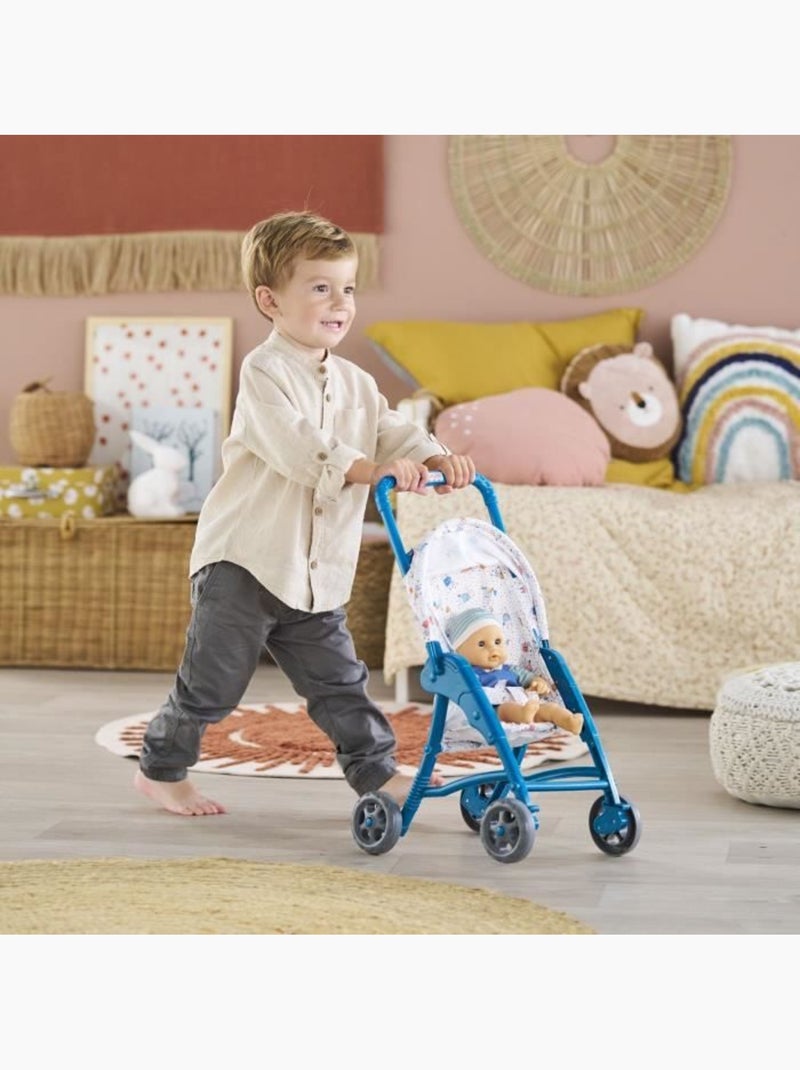 Poussette Oursons pour poupon 30 cm Bleu - Kiabi