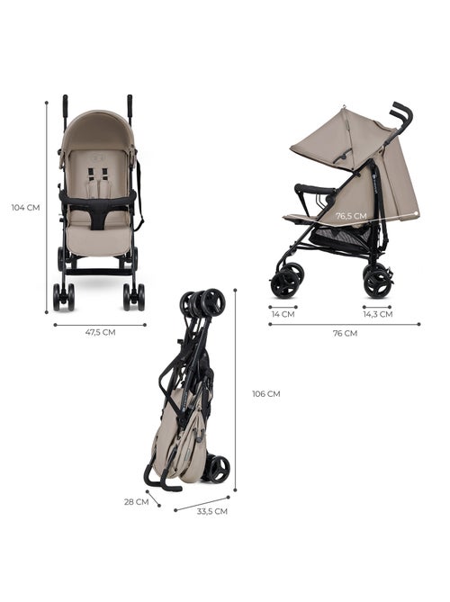 Poussette Parapluie Kinderkraft TIK Légère et Compacte, Dossier Allongeable et Roues Amorties - Kiabi Poussette Parapluie Kinderkraft TIK Légère et Compacte, Dossier Allongeable et Roues Amorties - Kiabi