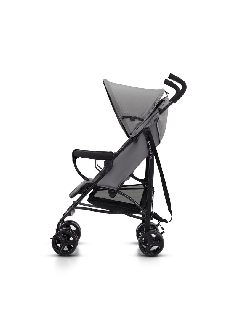 Poussette Parapluie Kinderkraft TIK Légère et Compacte, Dossier Allongeable et Roues Amorties Gris - Kiabi