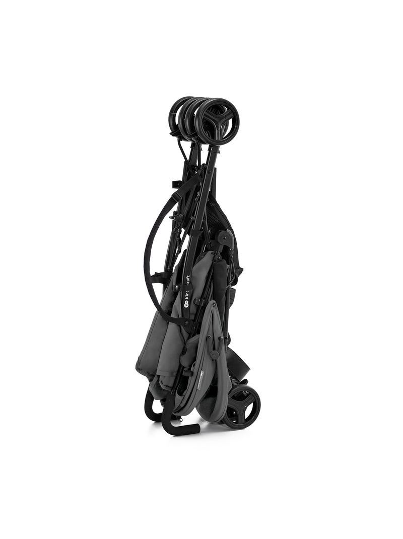 Poussette Parapluie Kinderkraft TIK Légère et Compacte, Dossier Allongeable et Roues Amorties Gris - Kiabi