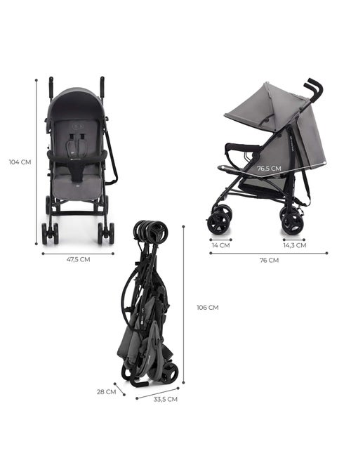 Poussette Parapluie Kinderkraft TIK Légère et Compacte, Dossier Allongeable et Roues Amorties - Kiabi Poussette Parapluie Kinderkraft TIK Légère et Compacte, Dossier Allongeable et Roues Amorties - Kiabi