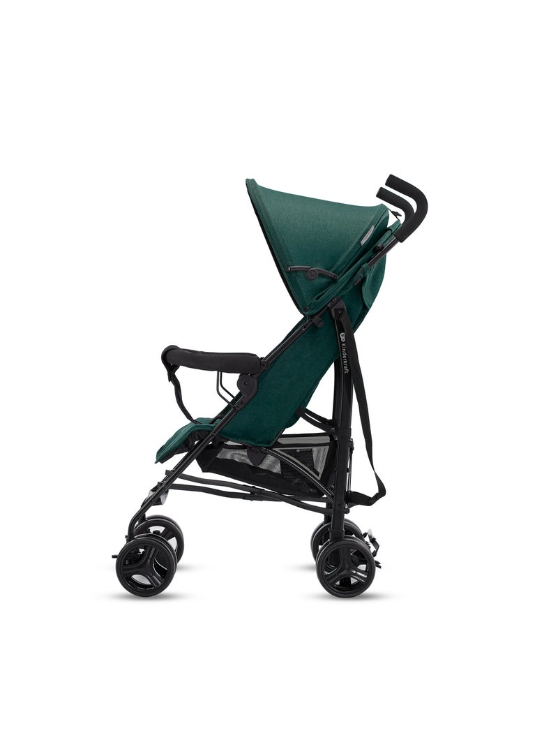Poussette Parapluie Kinderkraft TIK Légère et Compacte, Dossier Allongeable et Roues Amorties Vert - Kiabi