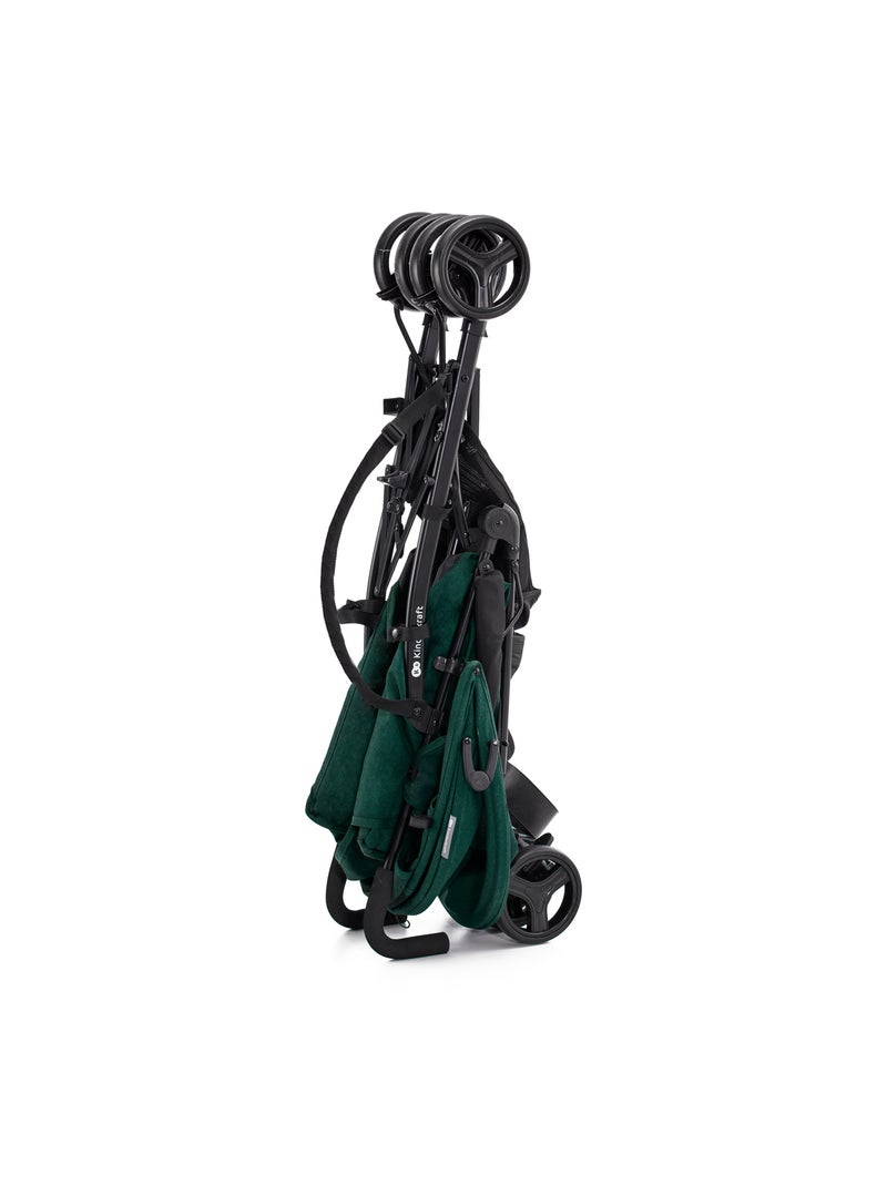 Poussette Parapluie Kinderkraft TIK Légère et Compacte, Dossier Allongeable et Roues Amorties Vert - Kiabi