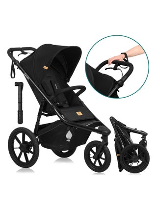 Poussette polyvalente LIONELO Azura - Poussette sportive, poussette tout terrain - 22 kg max