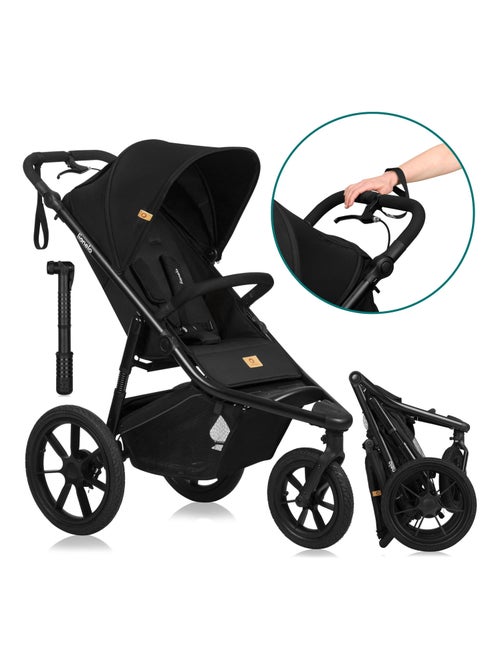 Poussette polyvalente LIONELO Azura - Poussette sportive, poussette tout terrain - 22 kg max - Kiabi