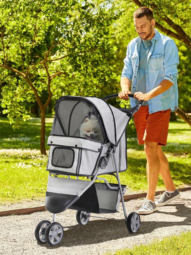 Poussette pour chien Gris - Kiabi