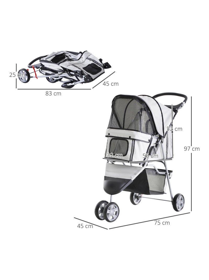 Poussette pour chien Gris - Kiabi