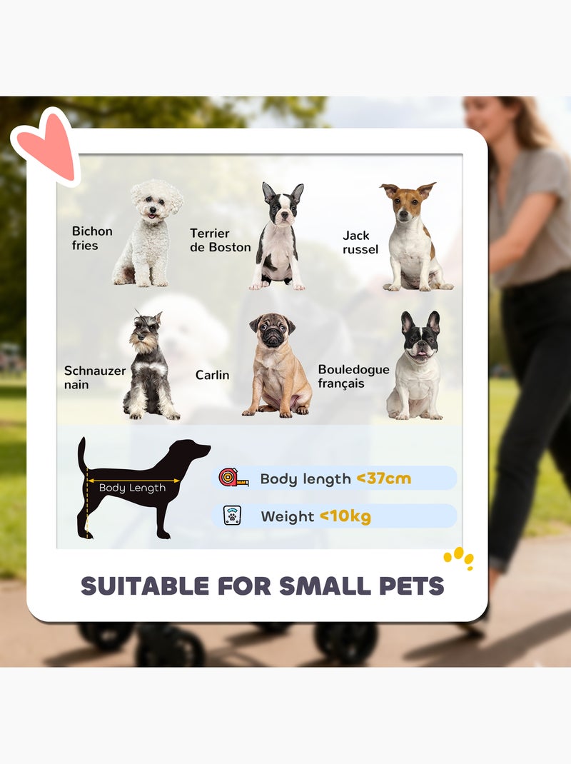 Poussette pour chien  siège auto sac de transport 3 en 1 Gris - Kiabi
