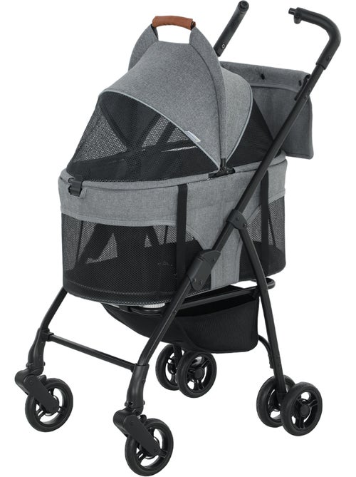Poussette pour chien  siège auto sac de transport 3 en 1 - Kiabi