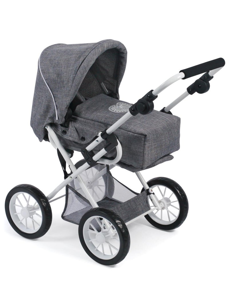 Poussette pour poupée Leni, coloris 76 Gris - Kiabi