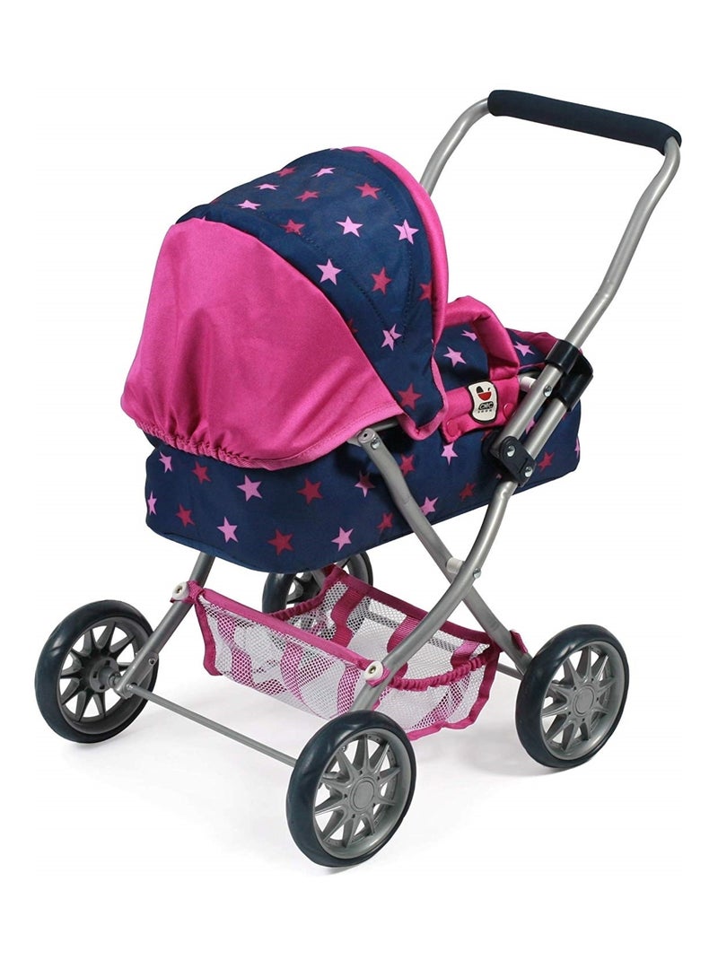 Poussette pour poupée smarty - coloris 72 Bleu Rose - Kiabi