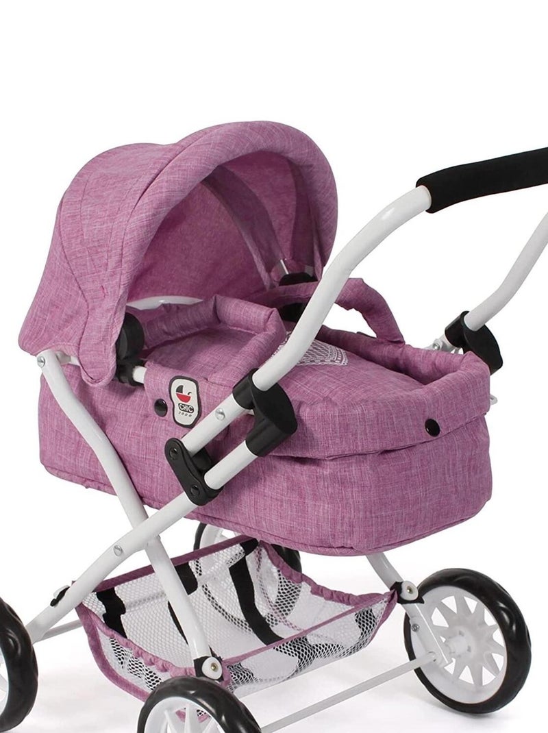 Poussette pour poupée SMARTY Jean rose N/A - Kiabi