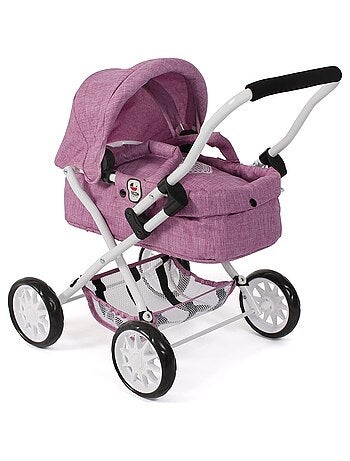 Poussette pour poupée SMARTY Jean rose