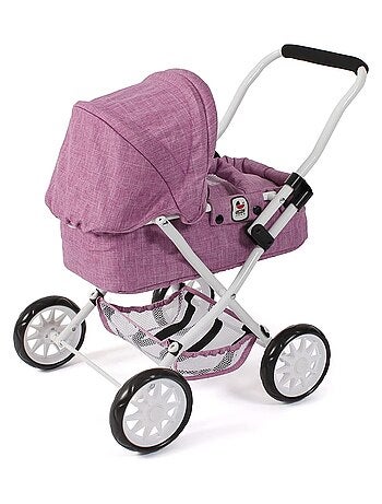 Poussette pour poupée SMARTY Jean rose