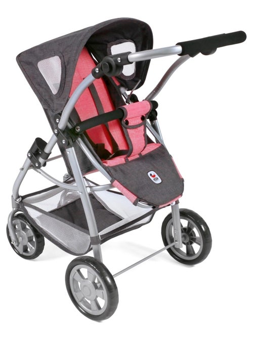 Poussette pour poupées, 3 en 1 EMOTION - anthracite-rose - Kiabi