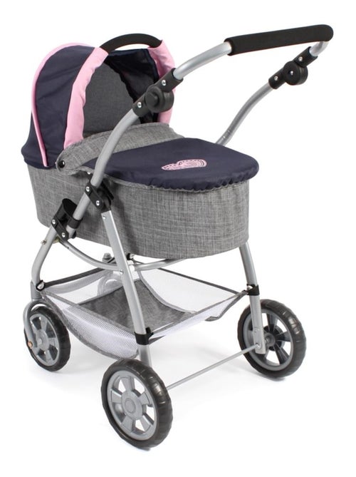 Poussette pour poupées, 3 en 1 EMOTION - Gris-bleu marine - Kiabi