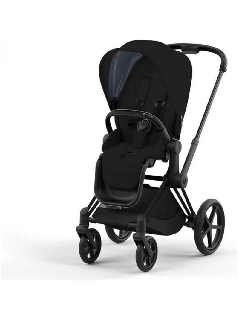 Poussette PRIAM 4 châssis Matt Black siège Stardust Black Plus Noir - Kiabi