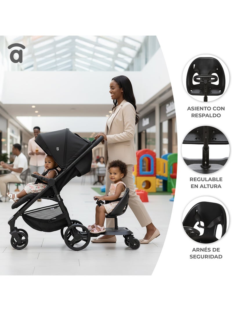 Poussette Scooter Universel 2 en 1 Go Seat Noir - Kiabi