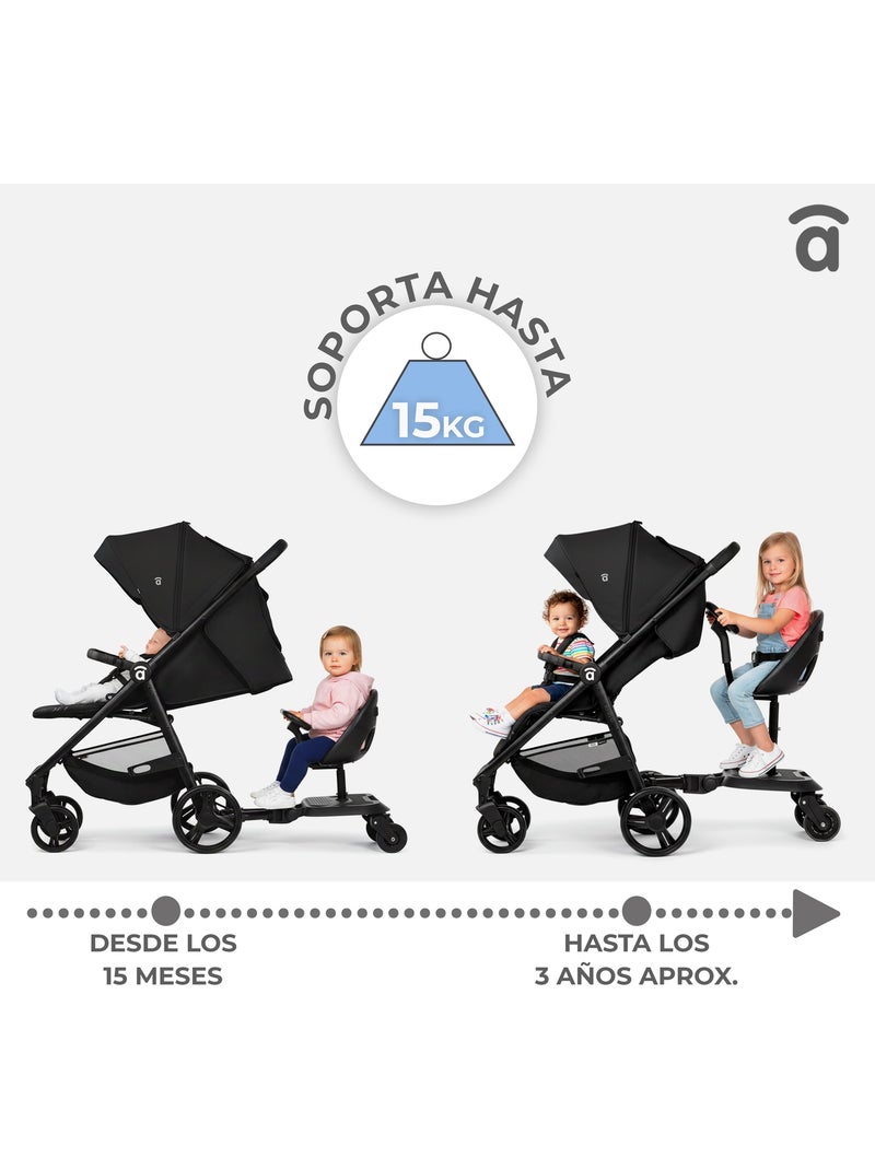 Poussette Scooter Universel 2 en 1 Go Seat Noir - Kiabi