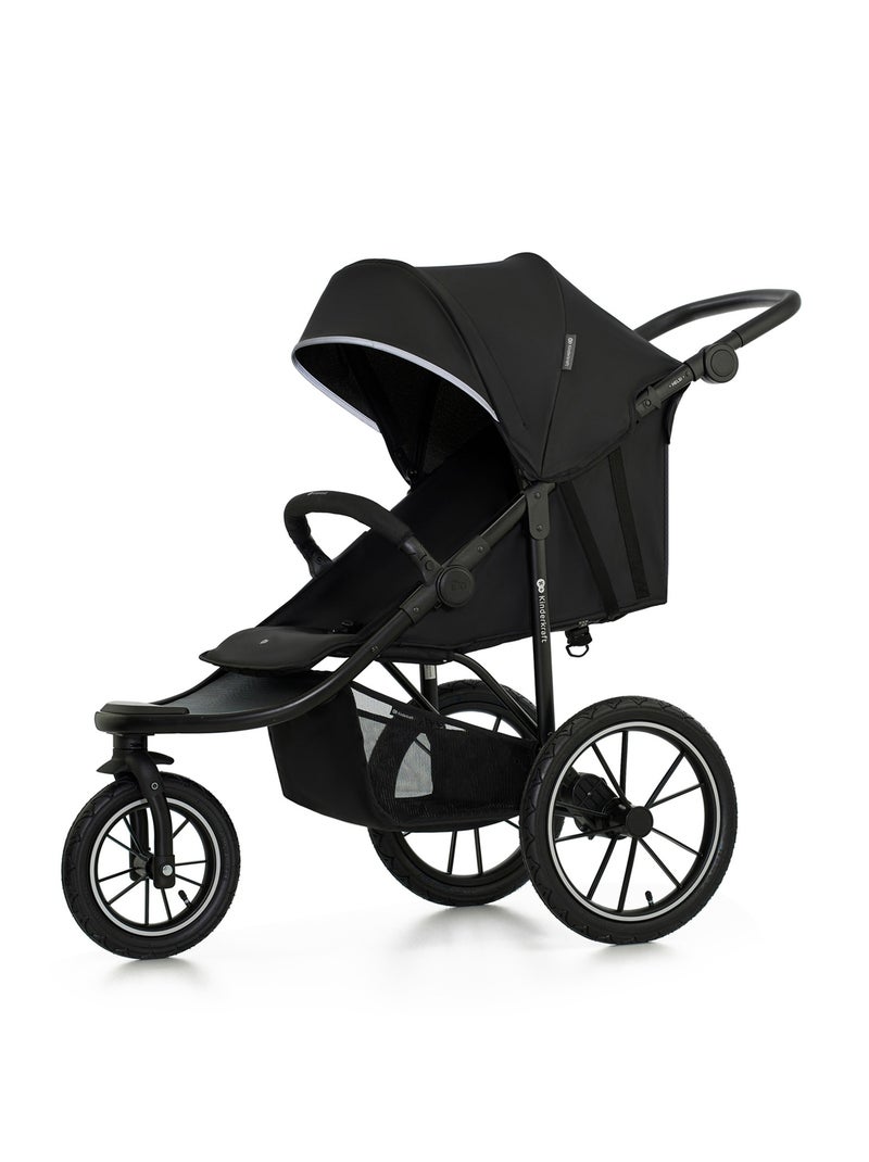 Poussette tout terrain helsi 2 modèle pratique et confortable Noir - Kiabi