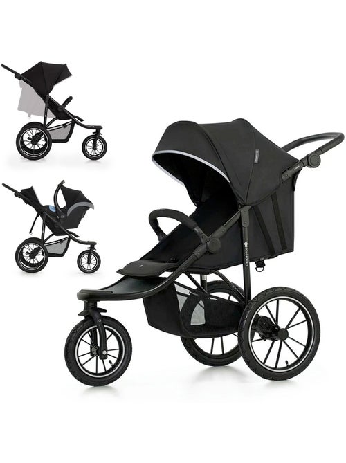 Poussette Tout-Terrain Kinderkraft HELSI 2 avec 3 Roues Gonflables et Dossier Allongeable - Kiabi Poussette Tout-Terrain Kinderkraft HELSI 2 avec 3 Roues Gonflables et Dossier Allongeable - Kiabi