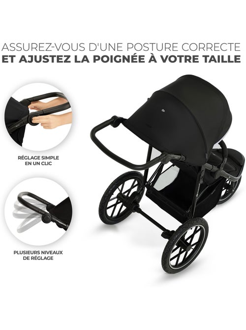 Poussette Tout-Terrain Kinderkraft HELSI 2 avec 3 Roues Gonflables et Dossier Allongeable - Kiabi Poussette Tout-Terrain Kinderkraft HELSI 2 avec 3 Roues Gonflables et Dossier Allongeable - Kiabi