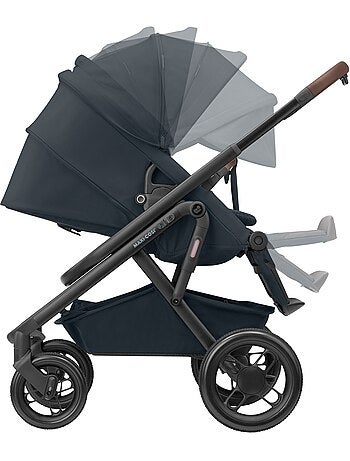 Poussette tout-terrain lila xp+, avec nacelle bébé