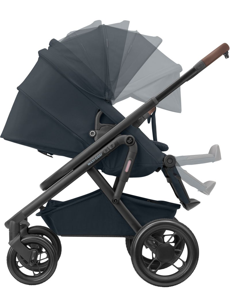 Poussette tout-terrain lila xp+, avec nacelle bébé Blanc Gris - Kiabi