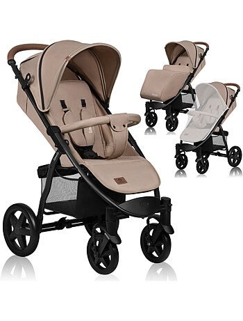 Poussette tout terrain LIONELO Annet Plus - Amortisseurs - Grandes roues - Accessoires