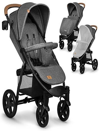 Poussette tout terrain LIONELO Annet Plus - Amortisseurs - Grandes roues - Accessoires