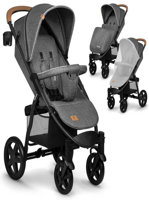 Poussette tout terrain LIONELO Annet Plus - Amortisseurs - Grandes roues - Accessoires - Kiabi Poussette tout terrain LIONELO Annet Plus - Amortisseurs - Grandes roues - Accessoires - Kiabi