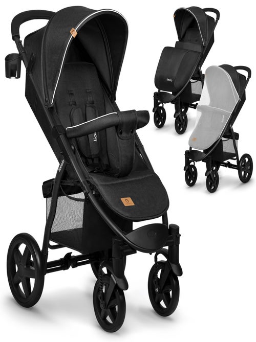 Poussette tout terrain LIONELO Annet Plus - Amortisseurs - Grandes roues - Accessoires - Kiabi Poussette tout terrain LIONELO Annet Plus - Amortisseurs - Grandes roues - Accessoires - Kiabi