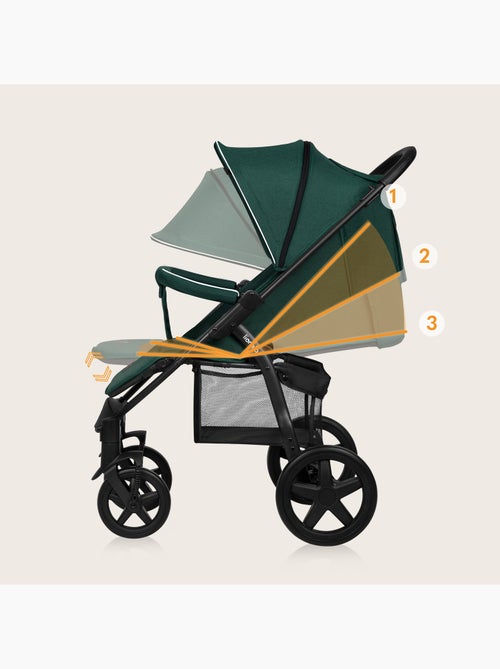 Poussette tout terrain LIONELO Annet Plus - Amortisseurs - Grandes roues - Accessoires - Kiabi Poussette tout terrain LIONELO Annet Plus - Amortisseurs - Grandes roues - Accessoires - Kiabi