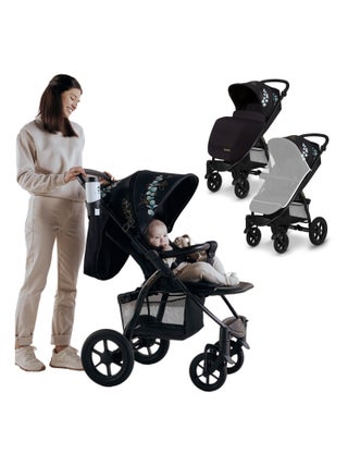 Poussette tout terrain LIONELO Annet Tour - Grandes roues gonflables - Jusqu'à 22 kg