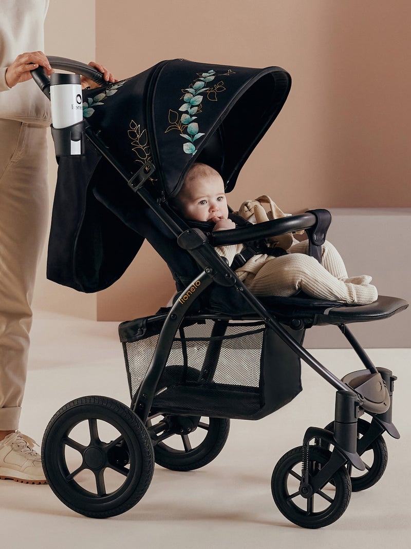 Poussette tout terrain LIONELO Annet Tour - Grandes roues gonflables - Jusqu'à 22 kg Noir - Kiabi