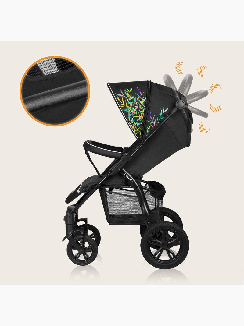 Poussette tout terrain LIONELO Annet Tour - Grandes roues gonflables - Jusqu'à 22 kg Noir Multicolore - Kiabi