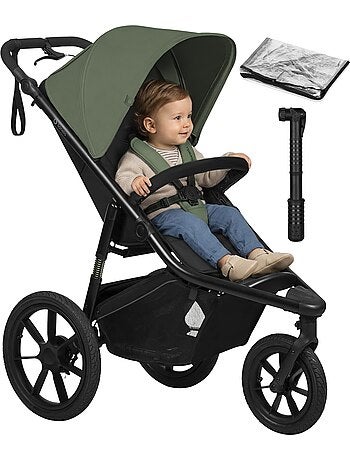 Poussette tout terrain LIONELO Azura - Sportive - Jusqu'à 22kg - Frein double - Pompe inclus