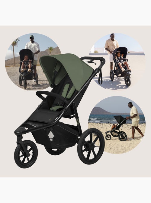 Poussette tout terrain LIONELO Azura - Sportive - Jusqu'à 22kg - Frein double - Habillage pluie - Kiabi Poussette tout terrain LIONELO Azura - Sportive - Jusqu'à 22kg - Frein double - Habillage pluie - Kiabi