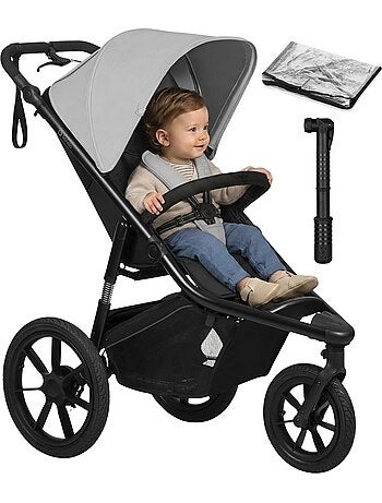 Poussette tout terrain LIONELO Azura - Sportive - Jusqu'à 22kg - Frein double - Pompe inclus