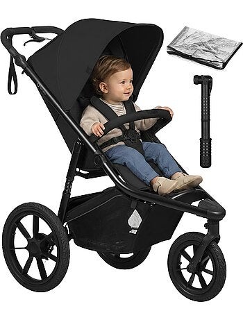 Poussette tout terrain LIONELO Azura - Sportive - Jusqu'à 22kg - Frein double - Pompe inclus