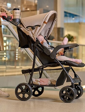 Poussette tout terrain LIONELO Emma - 6-36 mois - Sac inclus - Pliage rapide