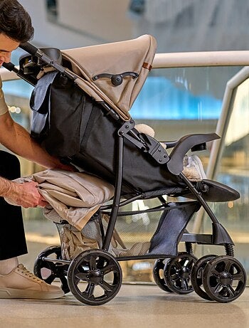 Poussette tout terrain LIONELO Emma - 6-36 mois - Sac inclus - Pliage rapide