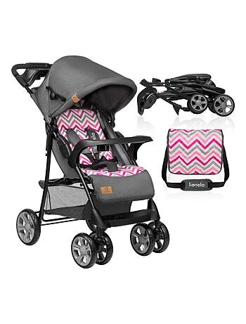 Poussette tout terrain LIONELO Emma - 6-36 mois - Sac inclus - Pliage rapide
